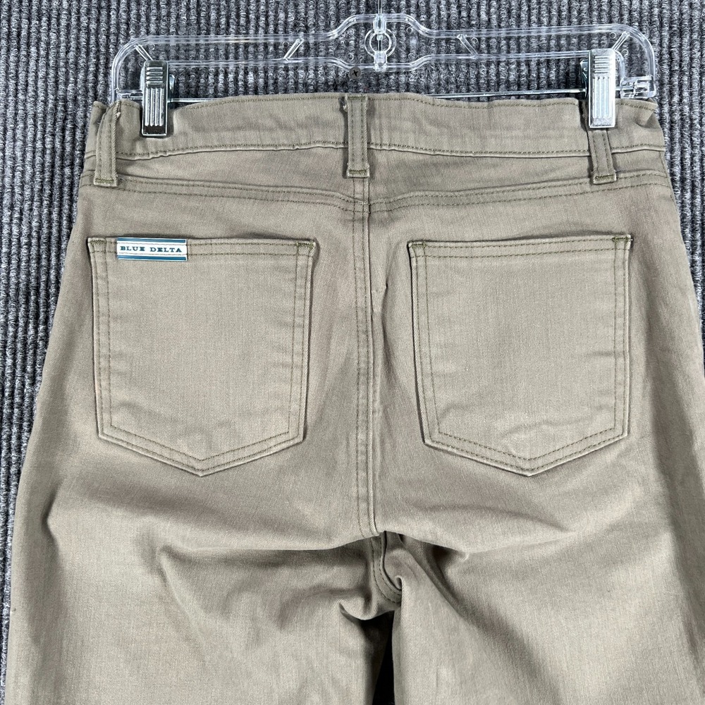 Blue Delta Pants Jeans Mens 30x34 Green 5 Pocket Custom Fit Ross Steelman PGA - Picture 13 of 14